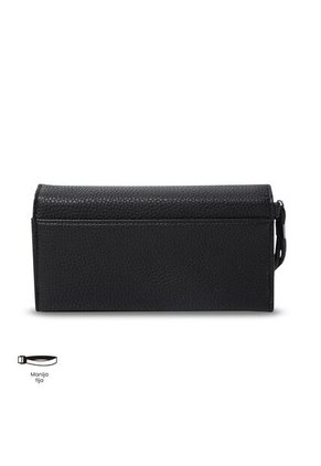 Billetera Para Mujer Smooth Sub Con RFID Blocker Negra