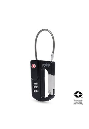 Candado De Seguridad Para Maleta De Viaje Treck Negro