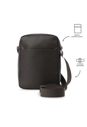 Bolso Para Hombre Kano Tipo Crossbody Pequeño Café