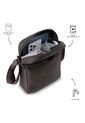 Bolso Para Hombre Kano Tipo Crossbody Pequeño Café de Totto
