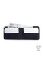 Billetera Hombre Wood Pequeña Con RFID Blocker Azul de Totto