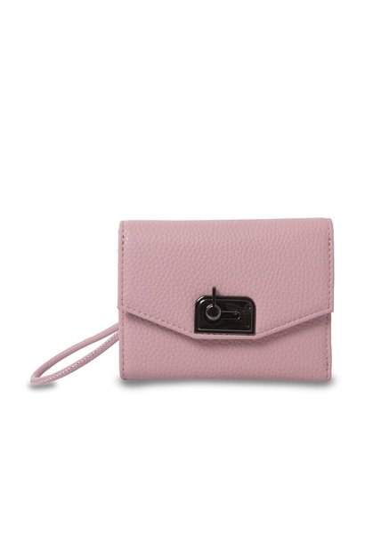 Billetera Mujer Smooth Pequeña Con RFID Blocker Rosada