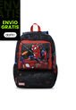 Morral Para Niño Spiderman Hero Grande Negro de Totto