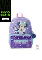 Morral Para Niña Minnie Mediano Morado Con Corazones de Totto