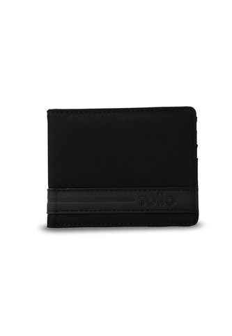 Billetera Hombre Nexus Pequeña Con RFID Blocker Negra Totto