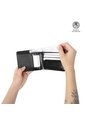 Billetera Hombre Saffiano Con RFID Blocker Negra de Totto