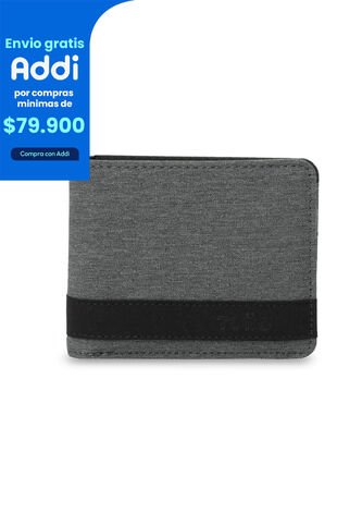 Billetera Hombre Lad Pequeña Con RFID Blocker Gris Totto