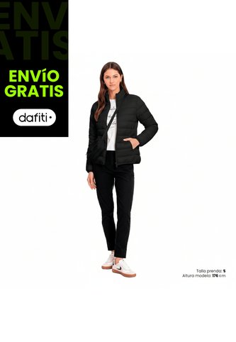 Chaqueta Acolchada Para Mujer Colora Negra Totto