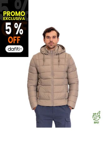 Chaqueta Acolchada Para Hombre Atlantida 2 En 1 Beige Totto