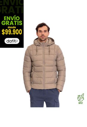 Chaqueta Acolchada Para Hombre Atlantida 2 En 1 Beige