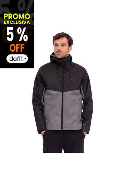Chaqueta Impermeable Para Hombre Seal Negra