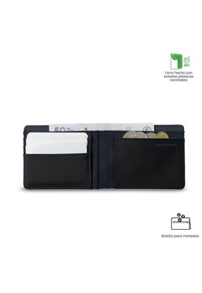 Billetera Hombre Nexus Pequeña Con RFID Blocker Azul