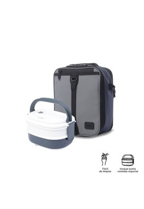 Lonchera Ejecutiva Olikos Grande Térmica Gris