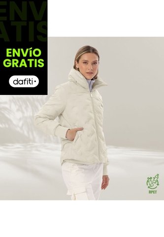 Chaqueta Acolchada Para Mujer Bab Blanco Hueso Totto