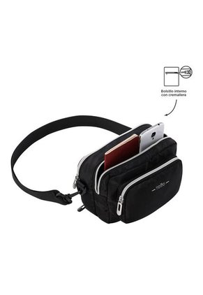 Bolso 2 En 1 Para Mujer Funty Crossbody Negro