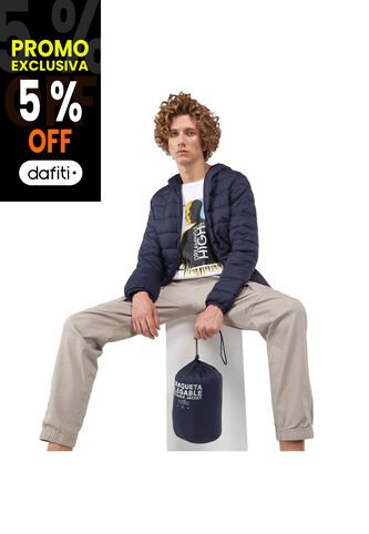 Chaqueta Para Hombre Azul Colorout Totto