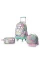 Combo Escolar Niña X3 Maleta Ruedas+Lonchera+Multiuso Mellow Gris de Totto