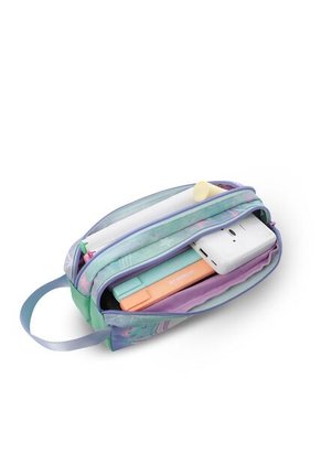 Combo Escolar Niña X3 Maleta Ruedas+Lonchera+Multiuso Magic Dreams Verde