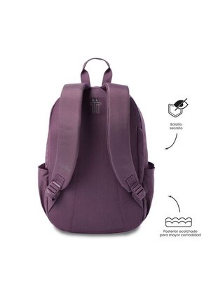 Morral Universitario Trik 2.0 Porta PC 14" Morado Mujer