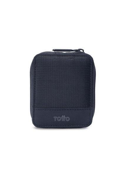 Billetera Hombre Wood Mediana Con RFID Blocker Azul