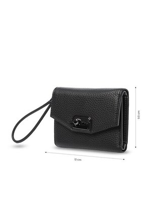 Billetera Mujer Smooth Pequeña Con RFID Blocker Negra