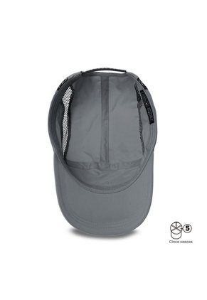 Gorra Beisbolera Climty Con Filtro UV Color Gris