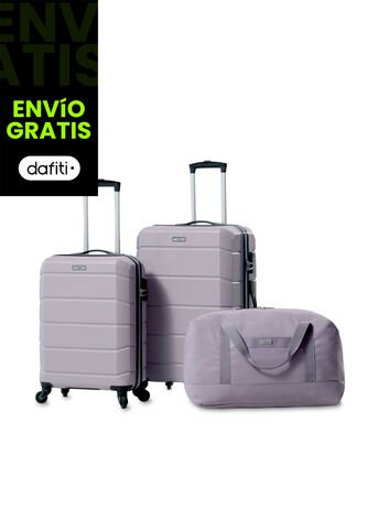 Combo De Viaje Maletas Rayatta Cabina + Mediana + Tula Totto