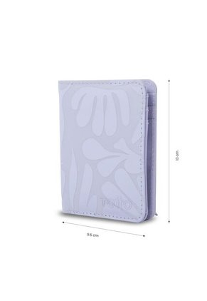 Billetera Mujer Texture Pequeña Con RFID Blocker Morada