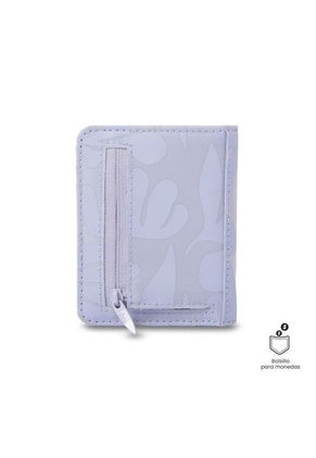 Billetera Mujer Texture Pequeña Con RFID Blocker Morada