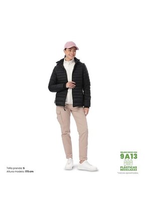 Chaqueta Acolchada 2 En 1 Para Mujer Chalina Negra