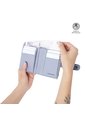 Billetera Mujer Texture Pequeña Con RFID Blocker Morada de Totto