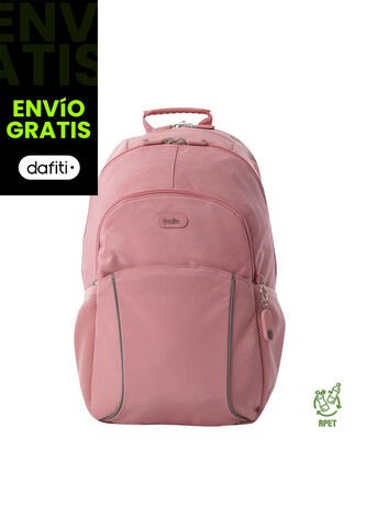 Morral Mochila Para Mujer Porta Pc Rosa Claro Cambri Totto Totto