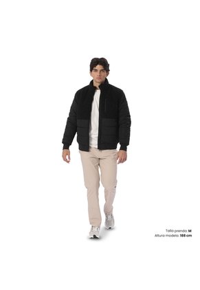 Chaqueta Acolchada Para Hombre Jaffa Negra
