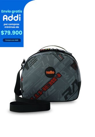 Lonchera Térmica Para Niño Grand Prix Mediano Gris Totto