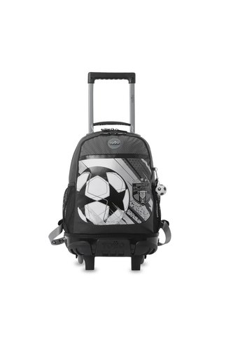Morral Escolar Con Ruedas Champion Mediano Estampado De Fútbol Totto