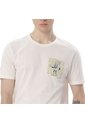 Camiseta Estampada Para Hombre Atena Manga Corta Blanca de Totto