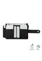 Billetera Mujer Texture Pequeña Con RFID Blocker Negra de Totto