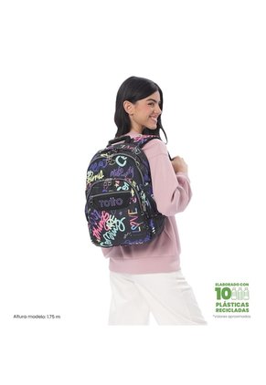 Morral Juvenil Porta PC 14" Rayol Negro