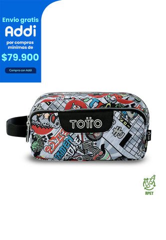 Cartuchera Multiuso Agapec Grande Gris Hombre Totto