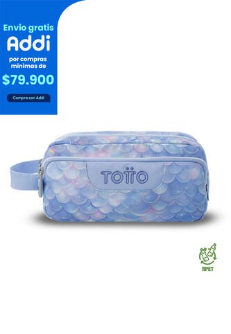 Cartuchera Multiuso Agapec Grande Azul Mujer Totto