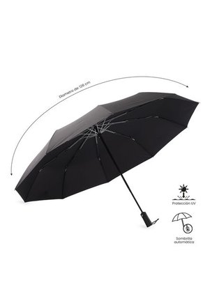 Sombrilla Grande Brella Con Filtro UV Negra