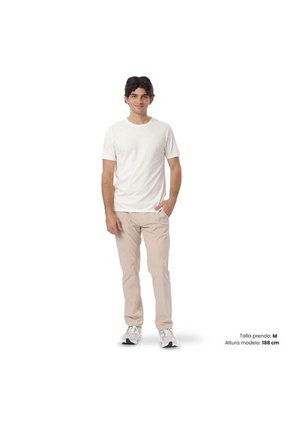 Camisa Para Hombre Unicolor Manne Manga Corta Blanca