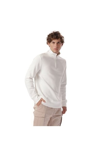 Buzo Con Cremallera Para Hombre Winner Pullover Blanco Hueso Totto