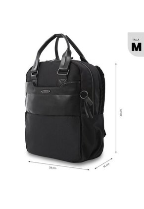 Morral Ejecutivo Porta PC 14" Toscana Negro Mujer