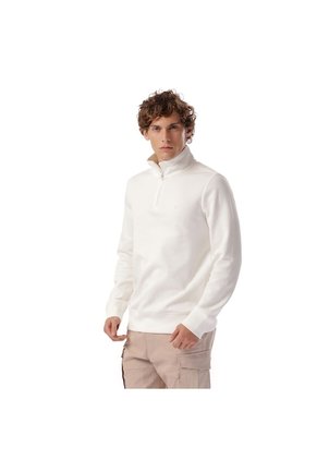 Buzo Con Cremallera Para Hombre Winner Pullover Blanco Hueso
