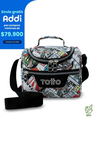 Lonchera Térmica Para Hombre Pizarra Mediano Gris Totto