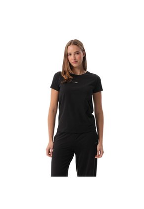 Camiseta Estampada Para Mujer Prime Manga Corta Negra