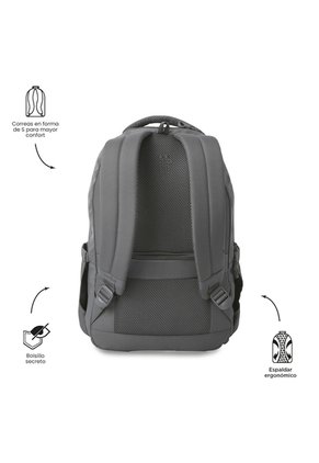 Morral Universitario Steif Ino Porta PC 15.4" Gris