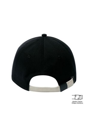 Gorra Beisbolera Melky Con Filtro UV Negra/Gris