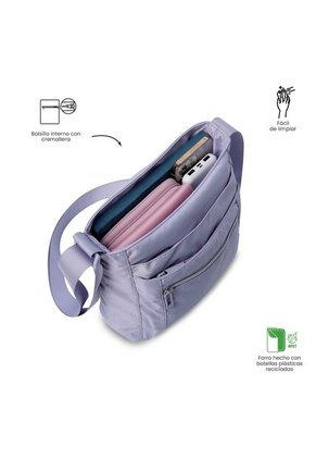 Bolso Para Mujer Supiori Tipo Crossbody Pequeño Morado